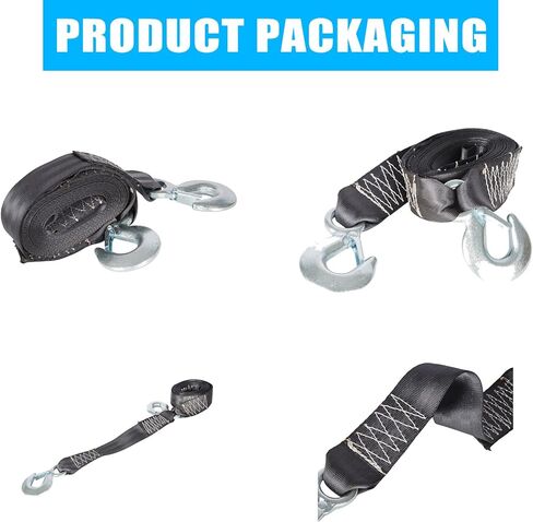 WFLNHB Trailer Winch Strap Double Hook Replacement for Ranger Boats 9642019 in Kuwait