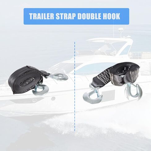 WFLNHB Trailer Winch Strap Double Hook Replacement for Ranger Boats 9642019 in Kuwait