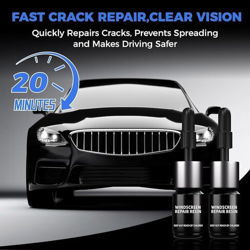 Windshield Crack Repair Kit, Glass Repair Resin for Windshield Chips Quick Car Glass Chip Repair-2 Pack in Saudi Arabia