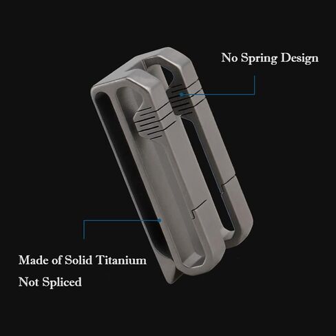 سلسلة مفاتيح بمشبك حزام من التيتانيوم، حامل مفاتيح بحلقة حزام مع مشبك خلفي، مشابك سلسلة مفاتيح للسيارة سريعة الإصدار هدايا للرجال in Kuwait
