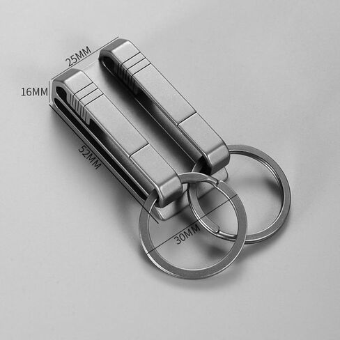 سلسلة مفاتيح بمشبك حزام من التيتانيوم، حامل مفاتيح بحلقة حزام مع مشبك خلفي، مشابك سلسلة مفاتيح للسيارة سريعة الإصدار هدايا للرجال in Kuwait