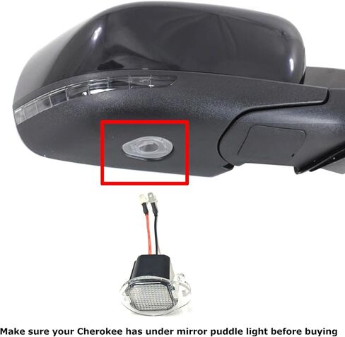 iJDMTOY أبيض 18-SMD LED كامل أسفل الباب الجانبي أضواء بركة متوافقة مع Jeep 2014-2023 Cherokee (KL) in Saudi Arabia