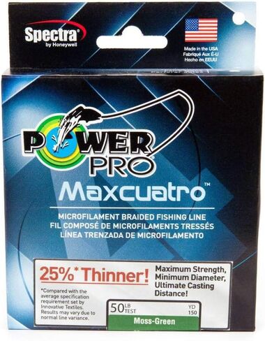 خيط صيد السمك POWER PRO 33400651500E، 65 رطل/1500 ياردة، أخضر in Kuwait