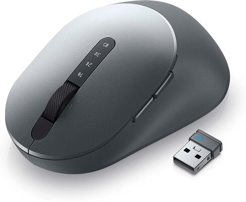 ماوس Dell MS355 الصامت - عجلة تمرير قابلة للبرمجة، اتصال آمن ثنائي الوضع، DPI قابل للتعديل، معدل اقتراع قابل للتعديل يصل إلى 250 هرتز، يمكن استخدامه بكلتا اليدين، مؤشر LED منخفض البطارية، ضمان لمدة 3 سنوات - أسود in Saudi Arabia