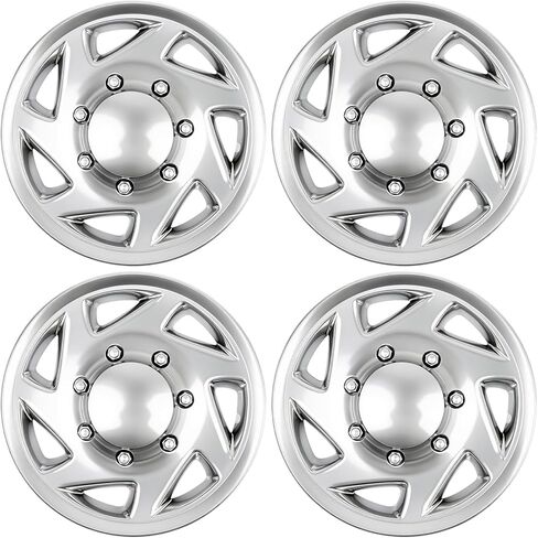 16-Inch Hubcaps Compatible with Ford E150/E250/E350 Econoline Van (1998-2023) – Replaces Part Numbers F8UZ-1130-AA, F7UZ-1130-AA, F8UA-1130-AA, F7UA-1130-AA in Kuwait