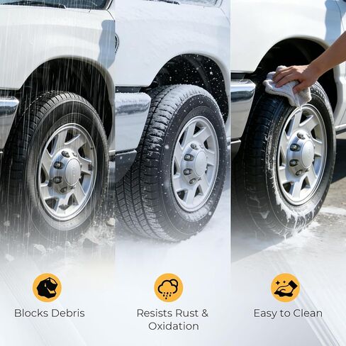 16-Inch Hubcaps Compatible with Ford E150/E250/E350 Econoline Van (1998-2023) – Replaces Part Numbers F8UZ-1130-AA, F7UZ-1130-AA, F8UA-1130-AA, F7UA-1130-AA in Kuwait