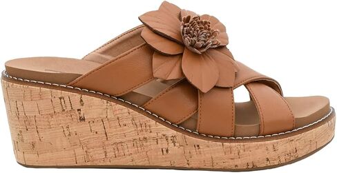 صنادل نسائية من Corkys Footwear Heartbreaker - بكعب 2.5 بوصة، جزء علوي بأشرطة مع لمسة زهور ثلاثية الأبعاد، ونعال داخلية مبطنة من مادة EVA، وتصميم سهل الارتداء in Saudi Arabia