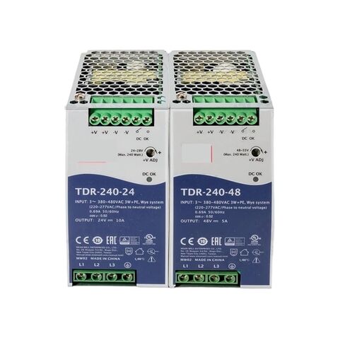 1 قطعة TDR-240-24 240W24V10A TDR-240-48 240W48V5A TDR-240 تحويل التيار الكهربائي (TDR-240-24V 10A) in Saudi Arabia