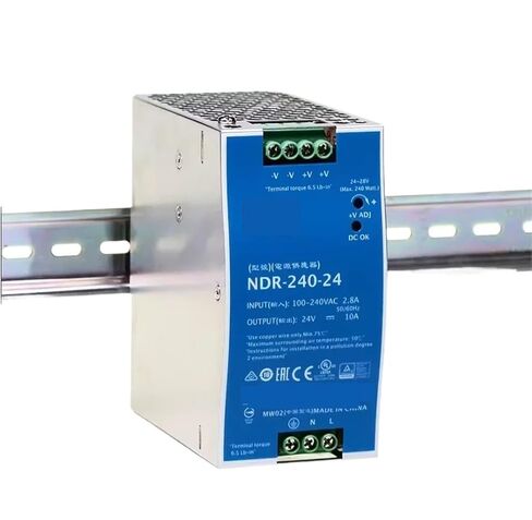 1 قطعة مصدر الطاقة NDR-240 NDR-240-24 24V10A NDR-240-48 48V5A 240 واط إخراج واحد السكك الحديدية الصناعية DIN (NDR-240-24) in Kuwait