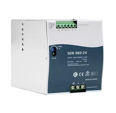 1 قطعة مصدر الطاقة SDR-960 SDR-960-24 | 24 فولت SDR-960-48 | سكة DIN صناعية ذات مخرج واحد 48 فولت 960 وات مع وظيفة PFC (SDR-960-48) in Saudi Arabia