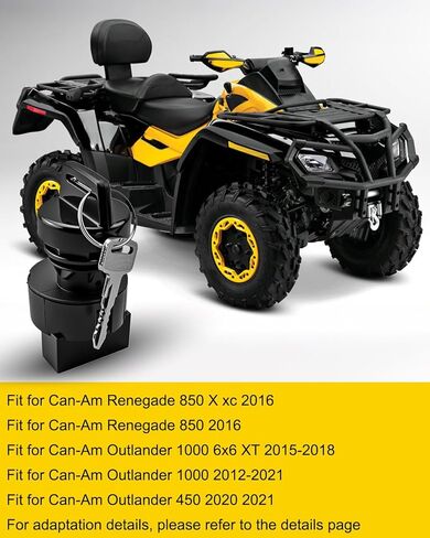 710003847 Ignition Key Switch Fit for Can-Am Renegade 850 X xc 2016 Outlander 1000 6x6 XT 2015-2018 450 2020-2021 500 2013-2015 570 2016-2021 650 2013-2021 800R 2012-2015 Replace 710002327 710007863 in Saudi Arabia
