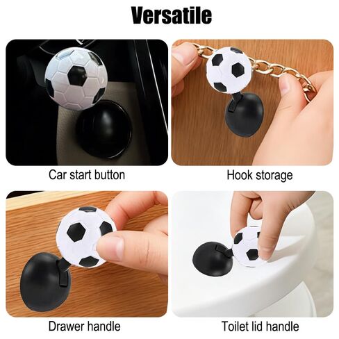 Car Push Engine Start Button Cover, Start Button Ball-Bar Rocker Cover, Universal Car Interior Joystick Decor Accessories - Black in Saudi Arabia