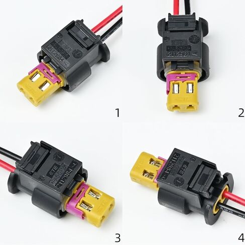2PCS Fog Light Connector Plug fit for VW Volkswagen GTI 2016-2020, Pigtail Wiring Harness 07P973702 in Saudi Arabia
