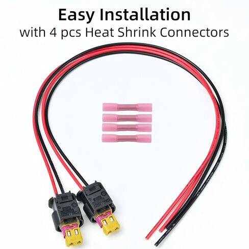 2PCS Fog Light Connector Plug fit for VW Volkswagen GTI 2016-2020, Pigtail Wiring Harness 07P973702 in Saudi Arabia