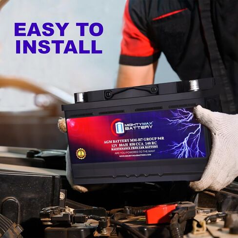 Mighty Max Battery MM-H7 Group 94R 12V 80AH 140RC 850 CCA Replacement Battery Compatible with Chevrolet Silverado 2500HD 3/4 Ton - Pickup 18-23 in Saudi Arabia