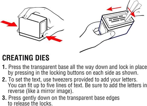 2000 Plus® Stamp Kit, 5-Lines, Black (031557) in Saudi Arabia