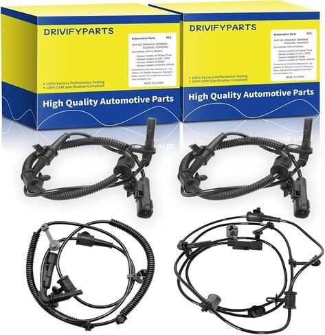 ABS Wheel Speed Sensor Fit for Chevrolet Models: 2013-2015 Malibu 2.0L 2.4L 2.5L, 2014-2020 Chevrolet Impala 2.4L 2.5L 3.6L, Front & Rear, Driver & Passenger Side in Kuwait
