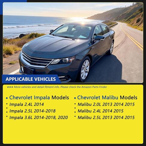 ABS Wheel Speed Sensor Fit for Chevrolet Models: 2013-2015 Malibu 2.0L 2.4L 2.5L, 2014-2020 Chevrolet Impala 2.4L 2.5L 3.6L, Front & Rear, Driver & Passenger Side in Kuwait