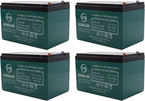 2PCS 12V 12Ah 6-DZM-12 Battery for Electric Bike Scooter Go Kart in Saudi Arabia