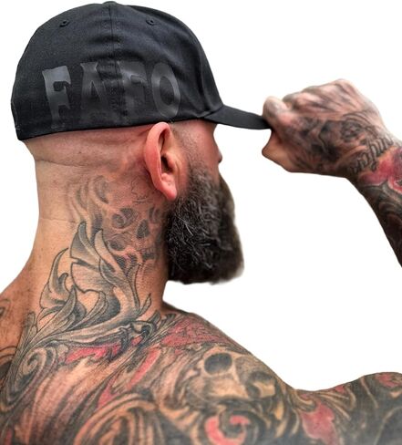 FAFO Black ON Black STRETCHFIT Cotton HAT in Kuwait