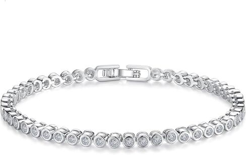 14K Gold Single Row Moissanite Circular Bracelet, Women's Fashionable Simple Design, Singular Gift in Saudi Arabia