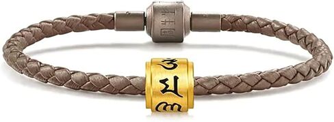 CHOW SANG SANG 999 Gold Charme 'Om Mani Padme Hum' Charm Bracelet for Women & Men 17cm 96359C in Saudi Arabia