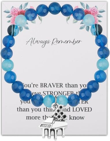 WSNANG Piano Lover Gift Pianist Charm Bracelet Piano Recital Gift Music Lover Jewelry Piano Teacher Thank You Gift for Her in Saudi Arabia