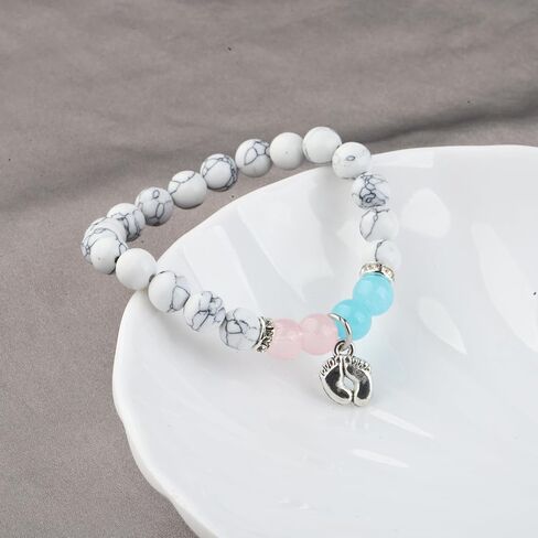WSNANG Doula Bracelet - Footprints Charm Doula Nurse Prayer Gift OBGYN Doctor Labor Nurse Midwife Jewelry in Saudi Arabia