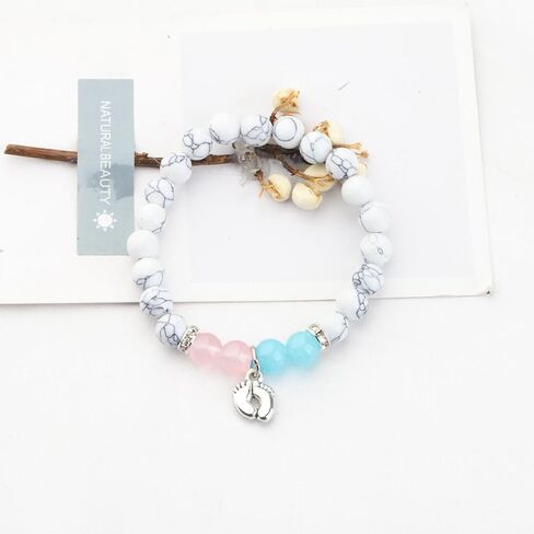 WSNANG Doula Bracelet - Footprints Charm Doula Nurse Prayer Gift OBGYN Doctor Labor Nurse Midwife Jewelry in Saudi Arabia