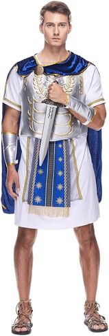 EraSpooky Adult Mens Roman Gladiator Costume Ancient Roman Emperor of the Sun Imperator Set Halloween Dress Up Party in Saudi Arabia