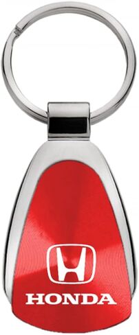 Honda Genuine Pink Logo Metal Chrome Tear Drop Key Chain Ring Fob in Saudi Arabia