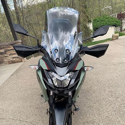 Motorcycle Windshield Deflector Fit for Versys-X 250 300 2017 2018 2019 2020 2021 2022 2023 2024 2025 Touring Windscreen Wind Shield, Light Smoke in Saudi Arabia