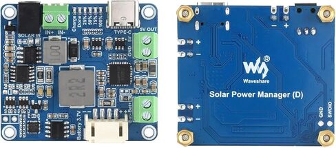 Waveshare Solar Power Management Module (D) for 6V~24V Solar Panel and Type-C Power Adapter,Suitable for Solar-Powered Control System for MCUs/Development Boards Raspberry Pi/Jetson Nano/Arduino in Saudi Arabia
