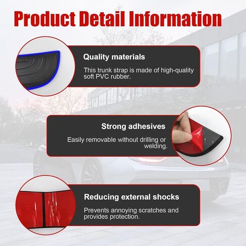 Car Rear Bumper Protector Guard for Buick Encore GX 2020-2026 Accessories, Rubber Scratch Resistant Trunk Door Entry Guards Accessory Trim Cover,Black-40.94 * 3.54 inch in Saudi Arabia