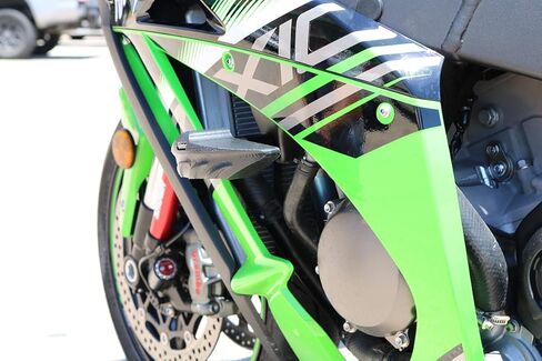 T-Rex Racing No Cut Frame Sliders for Kawasaki Ninja ZX-10R / ZX-10RR - Green in Saudi Arabia