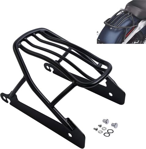 SLMOTO Rigid Solo Luggage Rack Fit for Harley Dyna Street Bob FXDB Super Glide FXDC 2006-17 Replace: 52796-09 in Kuwait
