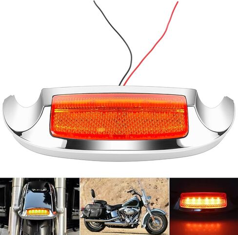 طرف حاجز أمامي LED مدخن لموديلات Harley Touring، بديل مباشر لـ 2014-2023 Electra Glide & Road King، تعزيز السلامة والأناقة in Kuwait