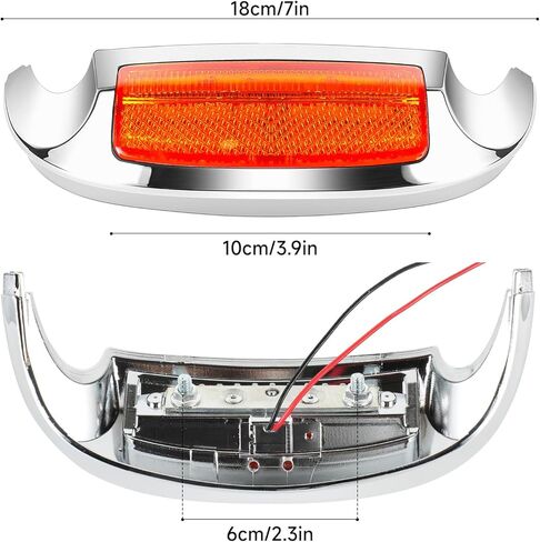 طرف حاجز أمامي LED مدخن لموديلات Harley Touring، بديل مباشر لـ 2014-2023 Electra Glide & Road King، تعزيز السلامة والأناقة in Kuwait