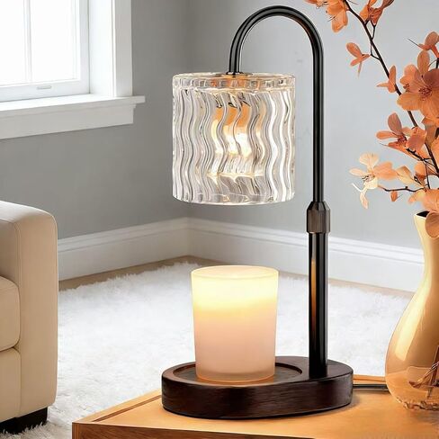 Candle Warmer Lamp Electric: Dimmable Timer Candles Warming Lamps - Height Adjustable Burner Jar - No Flame Scented Melts Wax - All Candle Jars Home Decor Table Light in Saudi Arabia