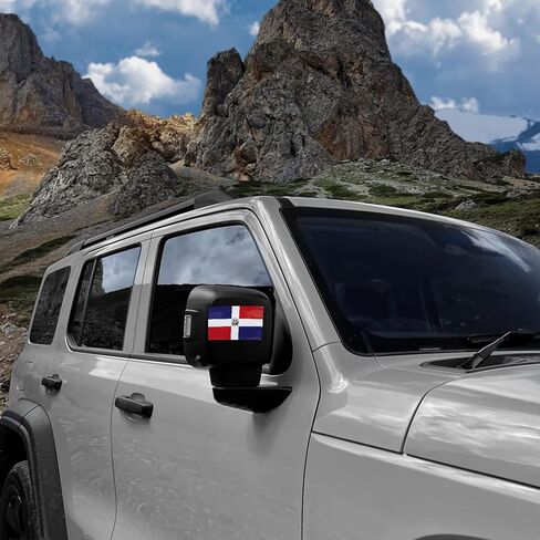 3 عبوات من ملصقات علم الدومينيكان - ملصقات سيارات من الفينيل عاكسة لأعلام الدومينيكان - لممتص الصدمات المقاوم للماء لنافذة السيارة (12 × 8.5 بوصة) in Kuwait