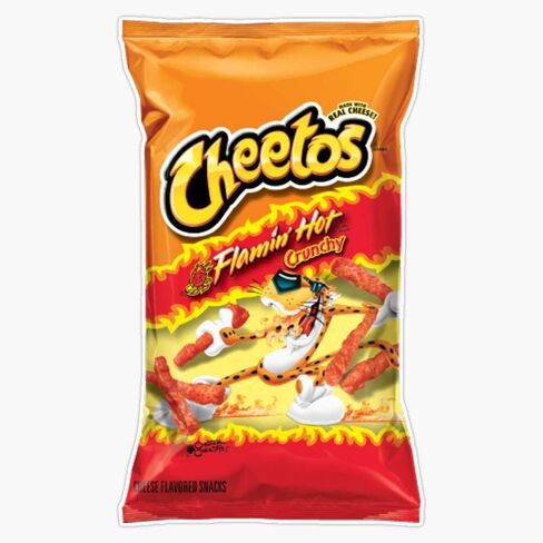 Hot Cheeto Sticker Vinyl Bumper Sticker Decal Waterproof 5" in Saudi Arabia