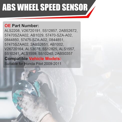 4PCS ABS Wheel Speed Sensor Front Rear Right & Left Compatible with Honda Pilot 2009-2011 Replace 57470-SZA-A02 57475-SZA-A02 57450-STX-A01 57455-STX-A01 in Kuwait
