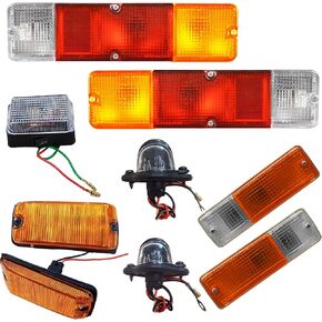 Suzuki Samurai Tail Light 1986-1995 Complete Set Real Light/Indicator Light/Clear Lamp/Side Marker Light/License Plate Light 12V Bulbs Sz2800101|35604-80022 in Kuwait