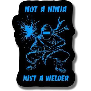 Weld Life Helmet Thug Life Magnet - مغناطيس الفكاهة لعامل اللحام ذو الياقات الزرقاء - مغناطيس سطح معدني ممتص الصدمات لشاحنة السيارة - 5 بوصات على الجانب الأطول - صنع في الولايات المتحدة الأمريكية - AAMT0026 in Kuwait