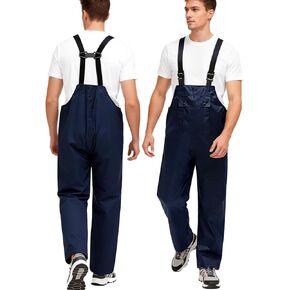 Waterproof Bib Overalls Pants for Men Women Lightweight Work Pants Rain Gear for Fishing Hunting in Saudi Arabia