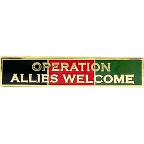 EL13-005 Operation Allies Welcome AFGHAN Unit Citation Commendation Bar Pin Police CBP in Kuwait