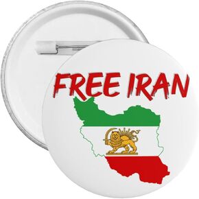 Free Iran Pin 1pc Old Historic Iran Iranian Flag With Lion Sun Pin Button Badge in Kuwait