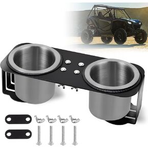 Grab Bar Dual Cup Holder for Honda Talon 1000R/X 2019-2023/1000X-4, with Two Stainless Steel Cups for Kawasaki Teryx KRX 1000 2020-2023, for Polaris RZR XP 1000/XP Turbo/800/900 2008-2023 in Kuwait