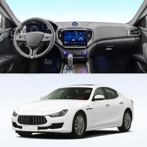 Car Dashboard Cover Mat Carpet Compatible for 2014 2015 2016 2017 2018 2019 2020 2021 2022 2023 Maserati Ghibli with Compass Dash Mat Sunshade Windshield Glare Black in Kuwait