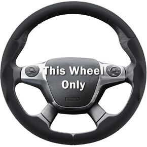 Steering Wheel Cover for Ford Escape 2013-2016/ Focus 2012-2014/ C-MAX 2013-2018, Car Steering Wheel Cover Accessories Protector for Ford (Matte Black) in Kuwait